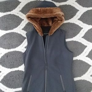 Marmont Fleece lined fur hood vest
